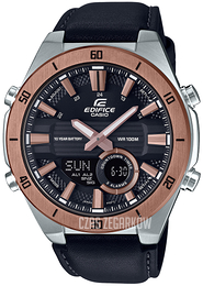 Casio Edifice Czarny/Skóra Ø47.6 mm ERA-110GL-1AVEF
