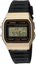 Casio Classic Ekran LCD/Żywica z tworzywa sztucznego F-91WM-9A