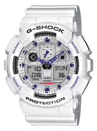 Casio G-Shock Srebrny/Żywica z tworzywa sztucznego Ø51.2 mm GA-100A-7AER