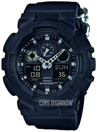 Casio G-Shock Czarny/Tkanina Ø55 mm GA-100BBN-1AER