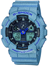 Casio G-Shock Niebieski/Żywica z tworzywa sztucznego Ø51.2 mm GA-100DE-2AER