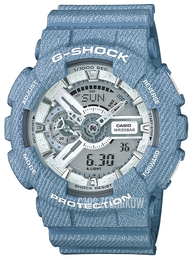 Casio G-Shock Srebrny/Żywica z tworzywa sztucznego Ø51 mm GA-110DC-2A7ER