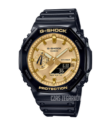 Casio G-shock Zloty/Żywica z tworzywa sztucznego Ø45.4 mm GA-2100GB-1AER