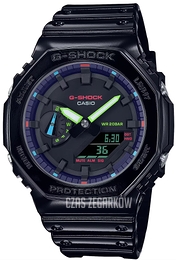 Casio G-shock Czarny/Żywica z tworzywa sztucznego Ø45.4 mm GA-2100RGB-1AER