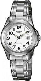 Casio Casio Collection Biały/Stal Ø28 mm LTP-1259PD-7B