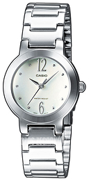 Casio Collection Biały/Stal Ø26 mm LTP-1282PD-7AEF