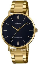 Casio Classic Czarny/Stal w odcieniu złota Ø34 mm LTP-VT01G-1BUDF