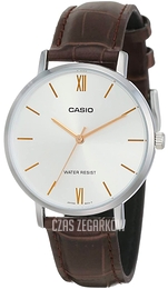 Casio Collection Szary/Skóra Ø34 mm LTP-VT01L-7B2