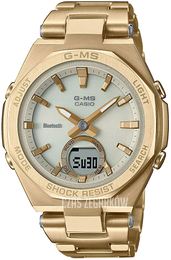 Casio Baby-G Srebrny/Stal w odcieniu złota Ø37.2 mm MSG-B100DG-9AER