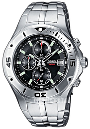 Casio Collection Czarny/Stal Ø43 mm MTD-1057D-1AVEF