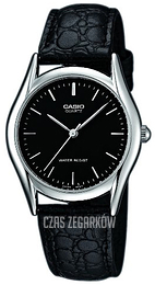 Casio Collection Czarny/Skóra Ø33.5 mm MTP-1154E-1AEF