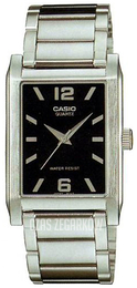 Casio Collection Czarny/Stal 40x28 mm MTP-1235D-1AEF
