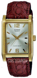 Casio Collection Srebrny/Skóra 40x28 mm MTP-1235GL-7AEF