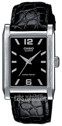 Casio Collection Czarny/Skóra 40x28 mm MTP-1235L-1AEF