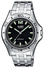 Casio Collection Czarny/Stal Ø47 mm MTP-1258PD-1AEF