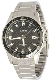 Casio Collection Czarny/Stal Ø42 mm MTP-1290D-1A2VEF