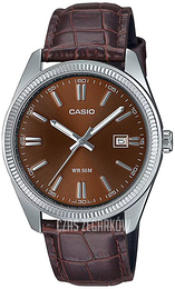 Casio Timeless Collection Brązowy/Skóra Ø44.2 mm MTP-1302PL-5AVEF