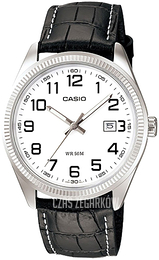 Casio Biały/Skóra Ø38 mm MTP-1302PL-7B