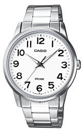 Casio Collection Biały/Stal Ø40 mm MTP-1303D-7BVEF