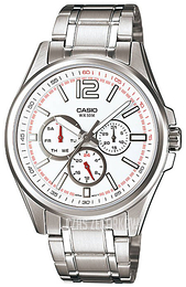 Casio Collection Biały/Stal Ø41.6 mm MTP-1355D-7AVEF