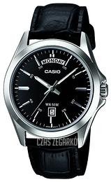 Casio Collection Czarny/Skóra Ø39.8 mm MTP-1370L-1AVEF