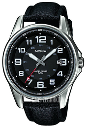 Casio Collection Czarny/Skóra Ø43 mm MTP-1372L-1BVEF