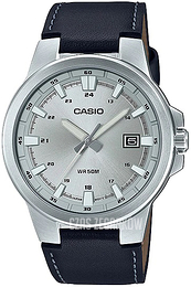 Casio Casio Collection Srebrny/Skóra Ø41.5 mm MTP-E173L-7AVEF