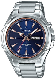 Casio Niebieski/Stal Ø46.8 mm MTP-E200D-2A2
