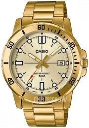 Casio Classic Zloty/Stal w odcieniu złota Ø45 mm MTP-VD01G-9EVUDF