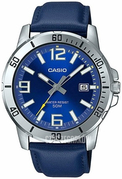Casio Classic Niebieski/Skóra Ø45 mm MTP-VD01L-2BVUDF