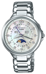Casio Sheen Biały/Stal Ø35 mm SHE-3044D-7AUER