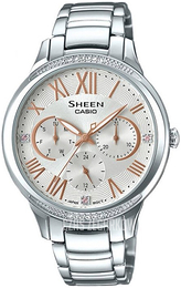 Casio Sheen Srebrny/Stal Ø36 mm SHE-3058D-7AUER