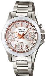 Casio Sheen Srebrny/Stal Ø34.8 mm SHE-3503SG-7AER