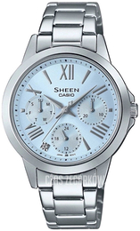 Casio Sheen Niebieski/Stal Ø35 mm SHE-3516D-2AUEF