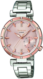 Casio Sheen Różowe złoto/Stal Ø34 mm SHE-4051SG-4AUER