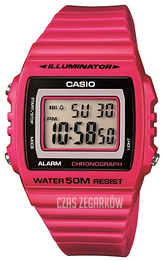 Casio Collection Ekran LCD/Żywica z tworzywa sztucznego 43.8x40.7 mm W-215H-4AVEF