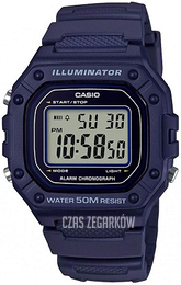 Casio Collection Ekran LCD/Żywica z tworzywa sztucznego W-218H-2AVEF