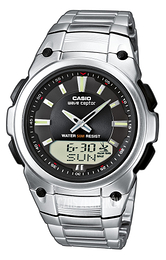 Casio Radio Controlled Czarny/Stal Ø44 mm WVA-109HDE-1AVER