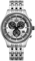 Cerruti 1881 Wielokolorowy/Stal Ø42 mm CRA115STU04MUT
