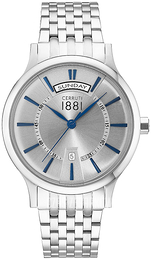 Cerruti 1881 Srebrny/Stal Ø41 mm CRA128SN04MSA
