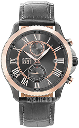 Cerruti 1881 Czarny/Skóra Ø44 mm CRA152SUR61GY