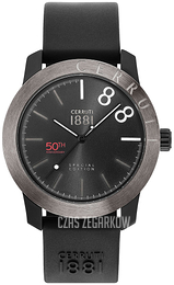 Cerruti 1881 Czarny/Guma Ø44 mm CRA154SBU02BK50