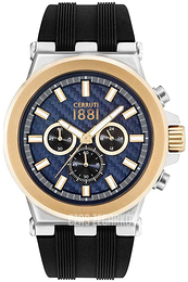 Cerruti 1881 Niebieski/Guma Ø48 mm CRA174STG03BK
