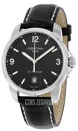 Certina DS Podium Czarny/Skóra Ø38 mm C001.410.16.057.01