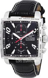 Certina DS Podium Czarny/Skóra 39x39 mm C001.514.16.057.01