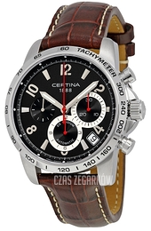 Certina DS Podium Czarny/Skóra Ø44 mm C001.614.16.057.00