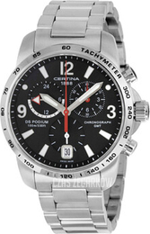 Certina DS Podium Big Chrono GMT Czarny/Stal Ø42 mm C001.639.11.057.00