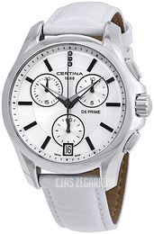 Certina DS Prime Biały/Skóra Ø39 mm C004.217.16.036.00