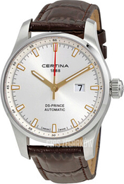 Certina Automatik DS Srebrny/Skóra Ø41 mm C008.426.16.031.00