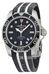 Certina DS Action Czarny/Guma Ø43.2 mm C013.407.17.051.01